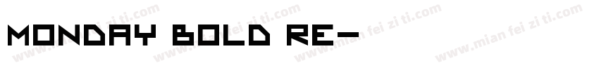 Monday Bold Re字体转换